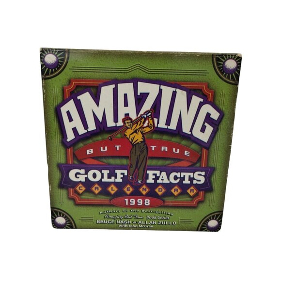 Amazing But True Golf Facts Vintage 1998 Useable in 2026 Calendar New - Picture 2 of 7